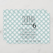 かわいい幸せな顔 招待状 (正面/裏面)