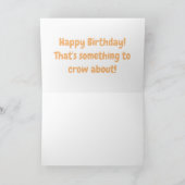 かわいい幸せな鶏の漫画のパターン カード (内部)