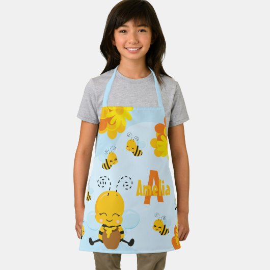 かわいい幸せのまわりにと花リトルキッド エプロン (インサイチュ)