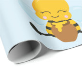 かわいい幸せのまわりにと花リトルキッド ラッピングペーパー (ロールコーナー)