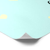 かわいい幸せのまわりに&ハニカムハート投稿 ポスター (角)