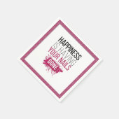 かわいい幸せはあなたの爪、 ネイルを行う スタンダードカクテルナプキン (角)