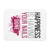 かわいい幸せはあなたの爪、 ネイルを行う マグネット (横)