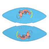 かわいい幸せエビ、エビの漫画 アメリカンフットボール (パネル)