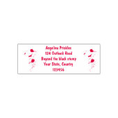 かわいい幸せエビ、エビの漫画 セルフインキングスタンプ (デザイン)