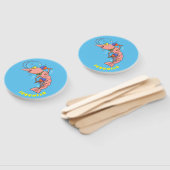 かわいい幸せエビ、エビの漫画 ハンドファン (組立なし)