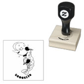 かわいい幸せエビ、エビの漫画 ラバースタンプ (押印)