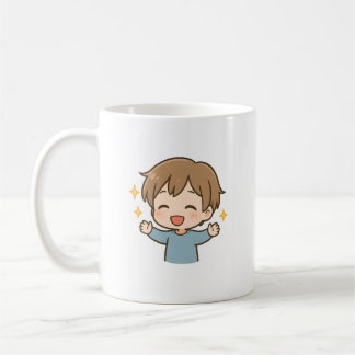 かわいい幸せチビデイリームードマグ コーヒーマグカップ