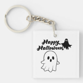 かわいい幸せハロウィンの幽霊キーチェーン キーホルダー