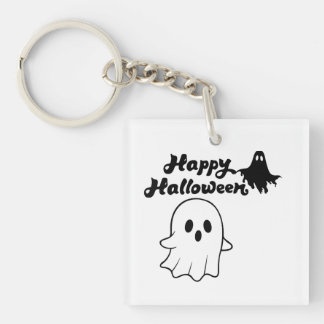 かわいい幸せハロウィンの幽霊キーチェーン キーホルダー