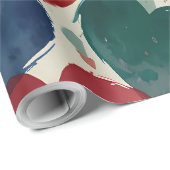 かわいい幸せハート ラッピングペーパー (ロールコーナー)