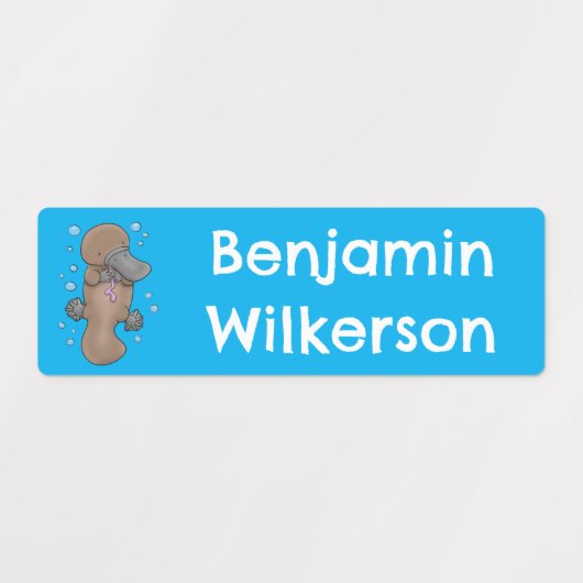 かわいい幸せベビーのカトメパーソナライズされたガ ラベル (デザイン2)