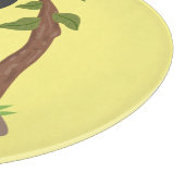 かわいい幸せベビーゴリラ漫画イラストレーション カッティングボード (角)