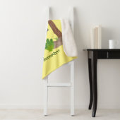 かわいい幸せベビーゴリラ漫画イラストレーション シェルパブランケット (インサイチュ)