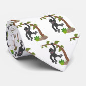 かわいい幸せベビーゴリラ漫画イラストレーション ネクタイ (ロール)