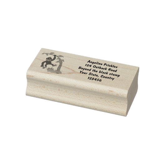 かわいい幸せベビーゴリラ漫画イラストレーション ラバースタンプ (スタンプ)