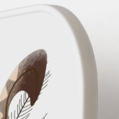 かわいい幸せ最高のライレバード漫画イラストレーション ピックルボールラケット (左詳細)