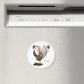 かわいい幸せ最高のライレバード漫画イラストレーション マグネット (インサイチュ (食洗機))