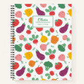 かわいい幸せ野菜レシピノートブック ノートブック (正面)