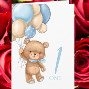 かわいい幸せ1歳の誕生日 カード