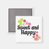 かわいい幸せ マグネット (正面/裏面)