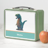 かわいい幸せTレックスティラノサウルスレックス恐竜 メタルランチボックス (インサイチュ)