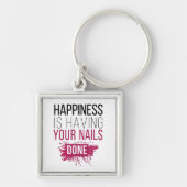 かわいい幸福にされるあなたのネイルがあっています キーホルダー (正面)