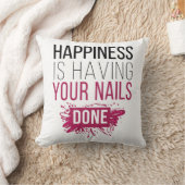 かわいい幸福にされるあなたのネイルがあっています クッション (ブランケット)