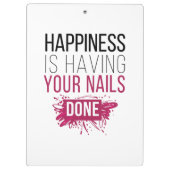 かわいい幸福にされるあなたのネイルがあっています クリップボード (裏面)