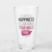 かわいい幸福にされるあなたのネイルがあっています タンブラーグラス (裏面)
