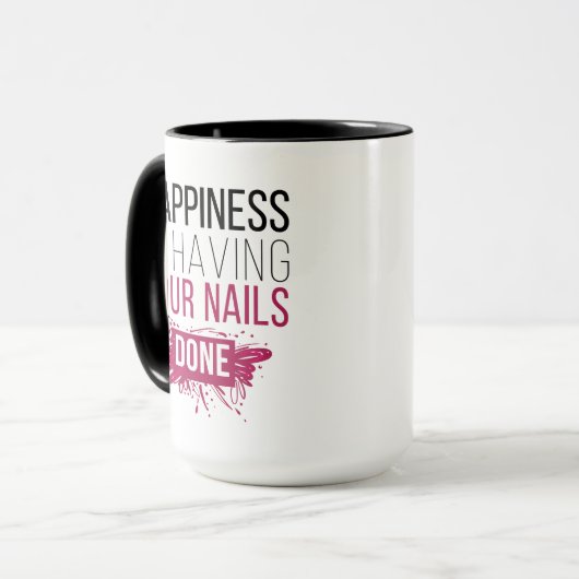 かわいい幸福にされるあなたのネイルがあっています マグカップ (正面左)