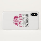 かわいい幸福にされるあなたのネイルがあっています Case-Mate iPhoneケース (裏面(横))