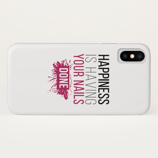 かわいい幸福にされるあなたのネイルがあっています Case-Mate iPhoneケース (裏面(横))