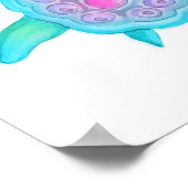 かわいい幻想的なカメの子供 / 乳児室のアート ポスター (角)