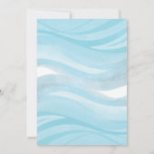 かわいい幻想的なママと赤ちゃんクジラのベビーシャワー 招待状 (裏面)