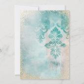 かわいい幻想的な人魚の海の中 招待状 (裏面)