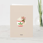 かわいい幻想的な冬の町 メリークリスマスカード カード (裏面)