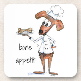 かわいい幻想的な犬の料理人 コースター