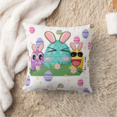かわいい幼児のイースター卵フィルター:D クッション (ブランケット)