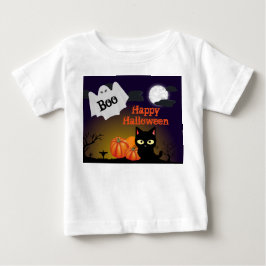 かわいい幼児のハロウィン幽霊Tシャツ ベビーTシャツ