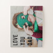 かわいい幼児の写真パパ ジグソーパズル (縦)