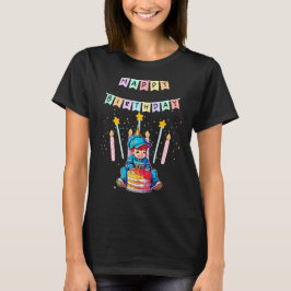 かわいい幼児の初誕生日おめでとう少年 Tシャツ