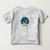 かわいい幼稚園で見つかった友情 トドラーTシャツ (裏面)