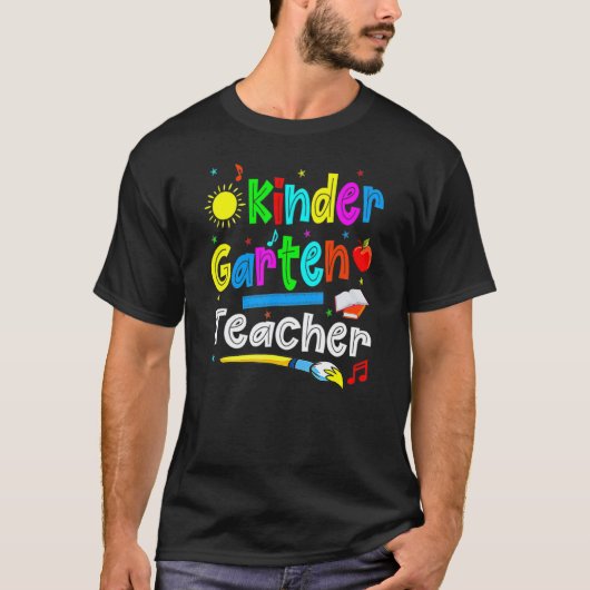 かわいい幼稚園の先生 初めての登校日 Tシャツ (正面)