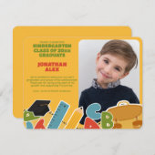 かわいい幼稚園の卒業発表 ノートカード (正面/裏面)