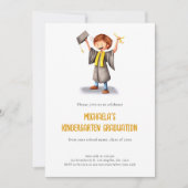 かわいい幼稚園キッズ卒園会 招待状 (正面)