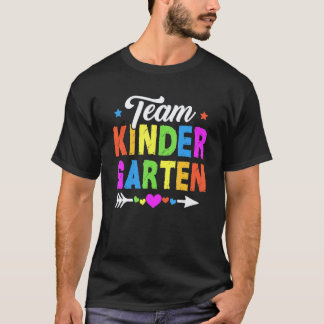 かわいい幼稚園チーム先生生徒子供バックT Tシャツ