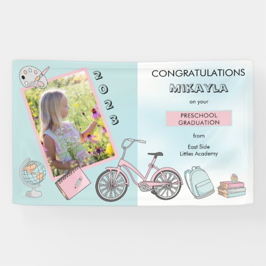 かわいい幼稚園フォトガール 横断幕 (横)