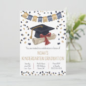 かわいい幼稚園卒業パーティー招待状 招待状 (スタンド正面)