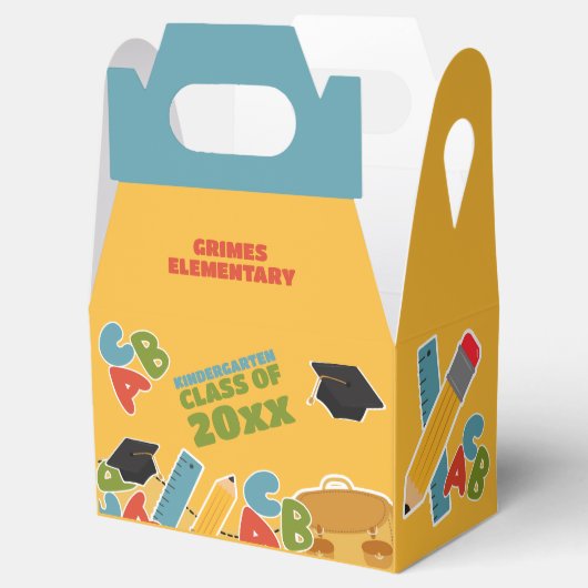 かわいい幼稚園卒業式パーティー フェイバーボックス (オープン)